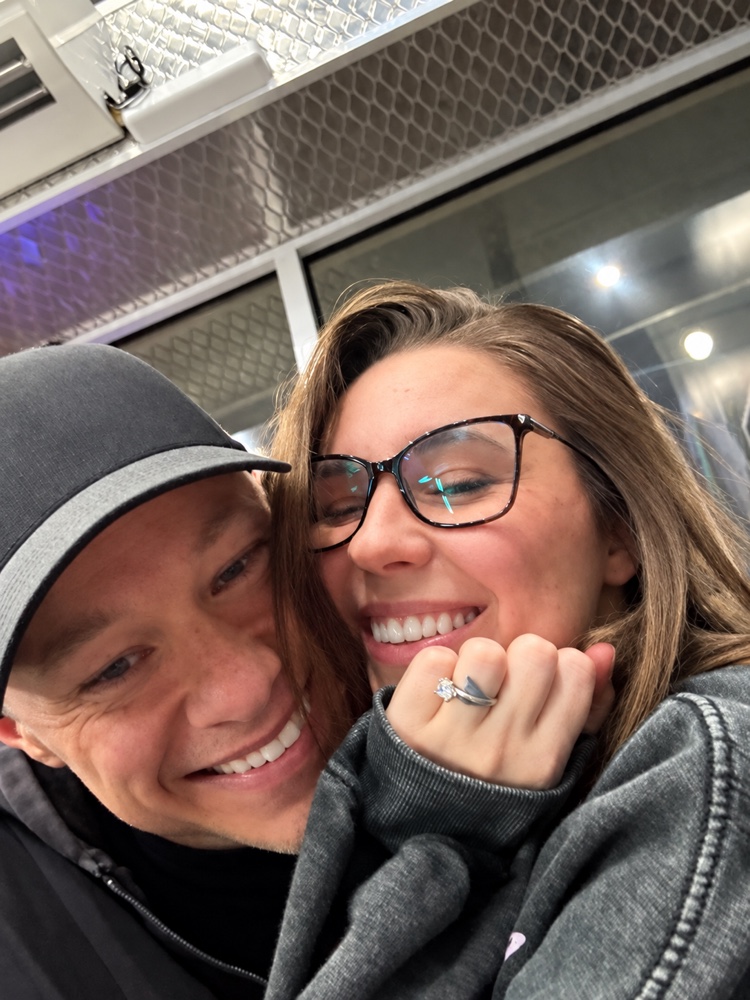 Bradley and Brittany smiling together